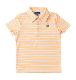 Prodoh S/S Pro Perf Polo Orange Chiffon Stripe
