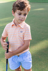 Prodoh S/S Pro Perf Polo Orange Chiffon Stripe