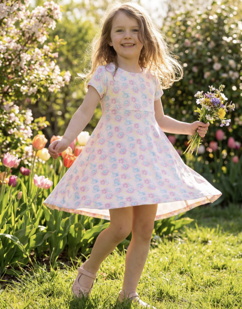 Sweet Bamboo Cap Sleeve Swirly Girl Peace and Love