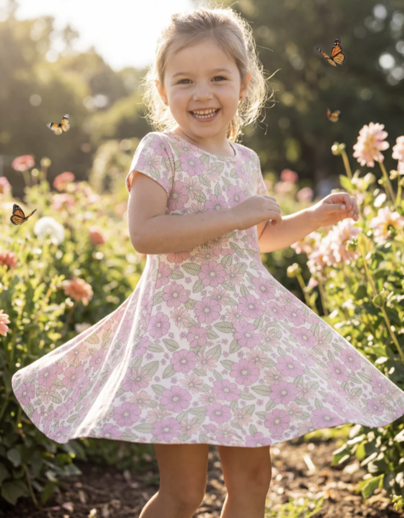 Sweet Bamboo Cap Sleeve Swirly Girl Groovy Love