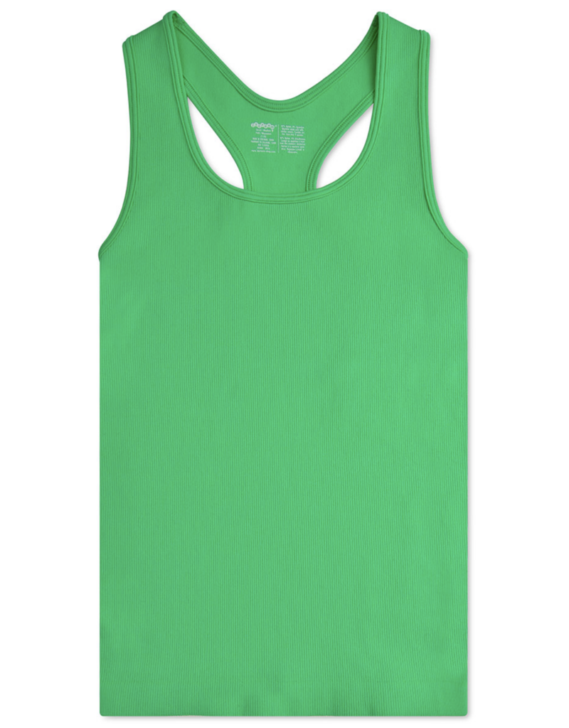 Iscream Glam Green Ribbed Racerback Tank
