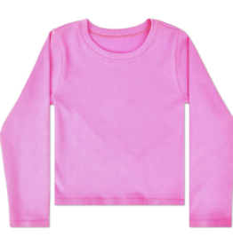Iscream Pretty Pink Ribbed Long Sleeve Shirt