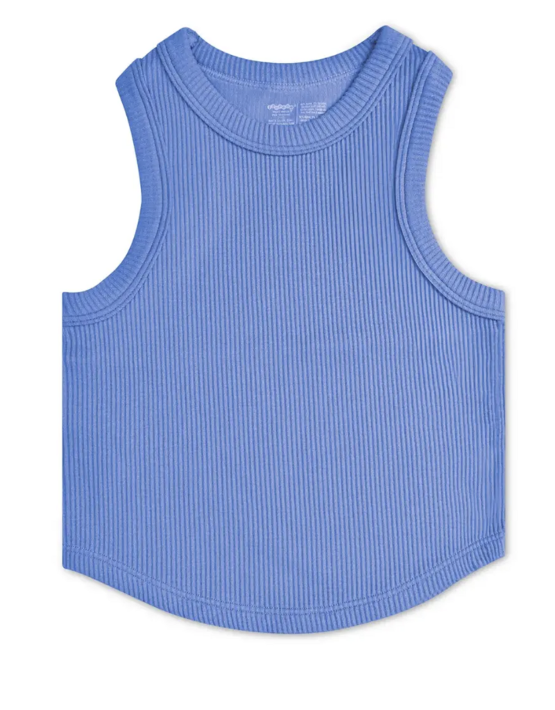 Iscream Bright Blue Smocked Racerback Tank