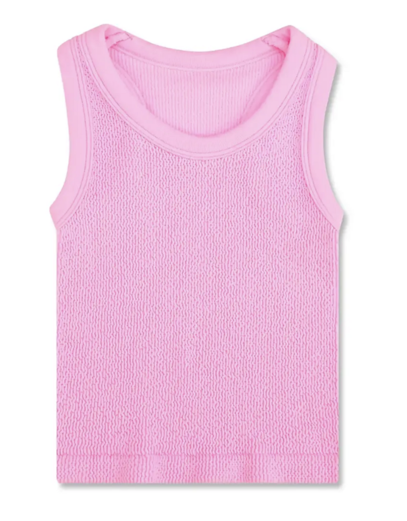Iscream Rose Smocked Racerback Tank