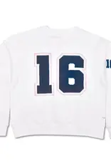 Iscream Theme Varsity White Sweatshirt