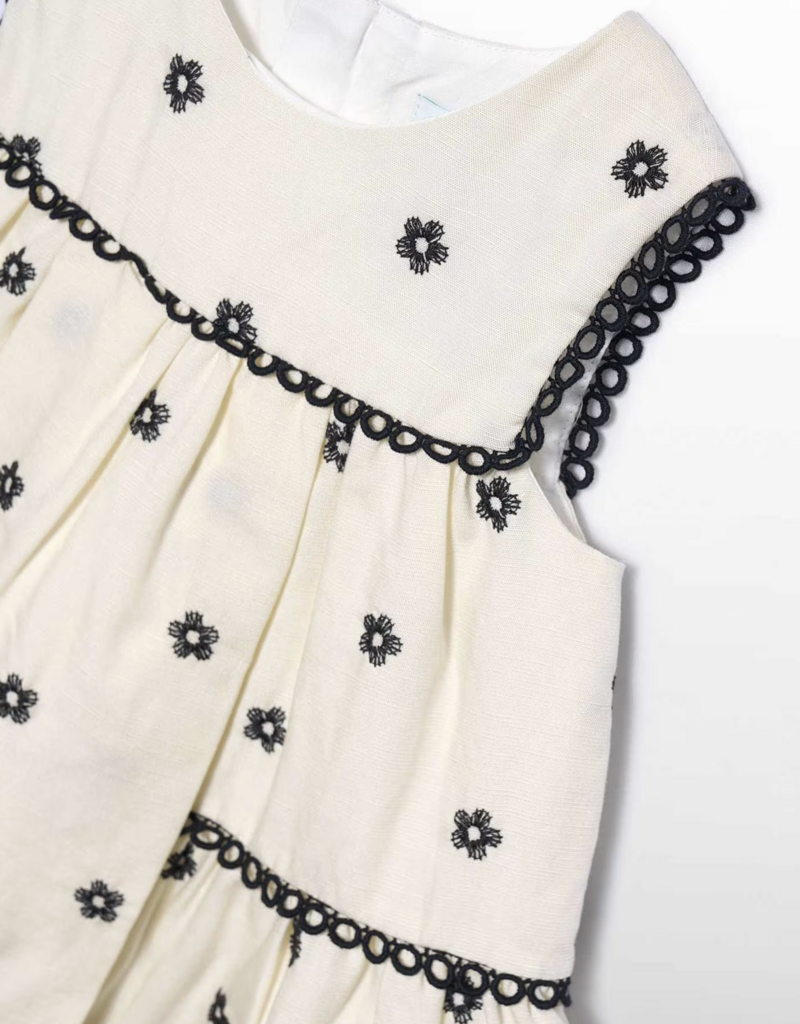 Abel & Lula Embroidered Flowers Dress