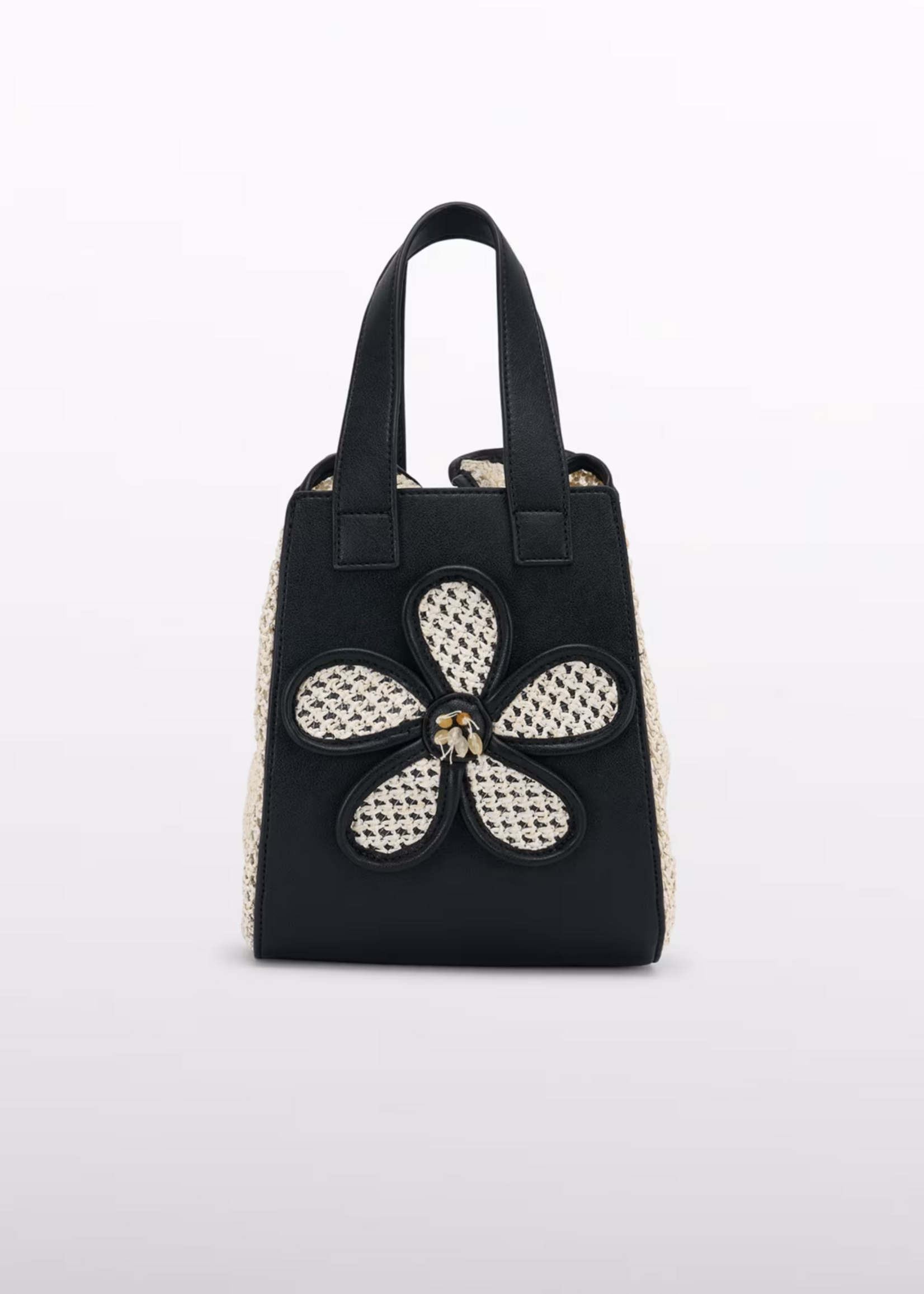 Abel & Lula Raffia bag w/Flower Detail