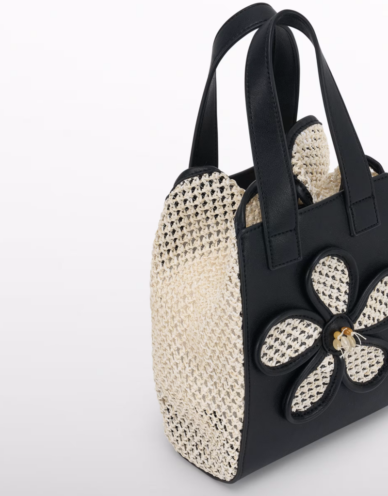 Abel & Lula Raffia bag w/Flower Detail