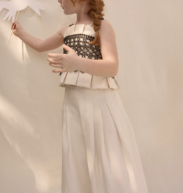 Abel & Lula SALE Cream Wide Dress Pants