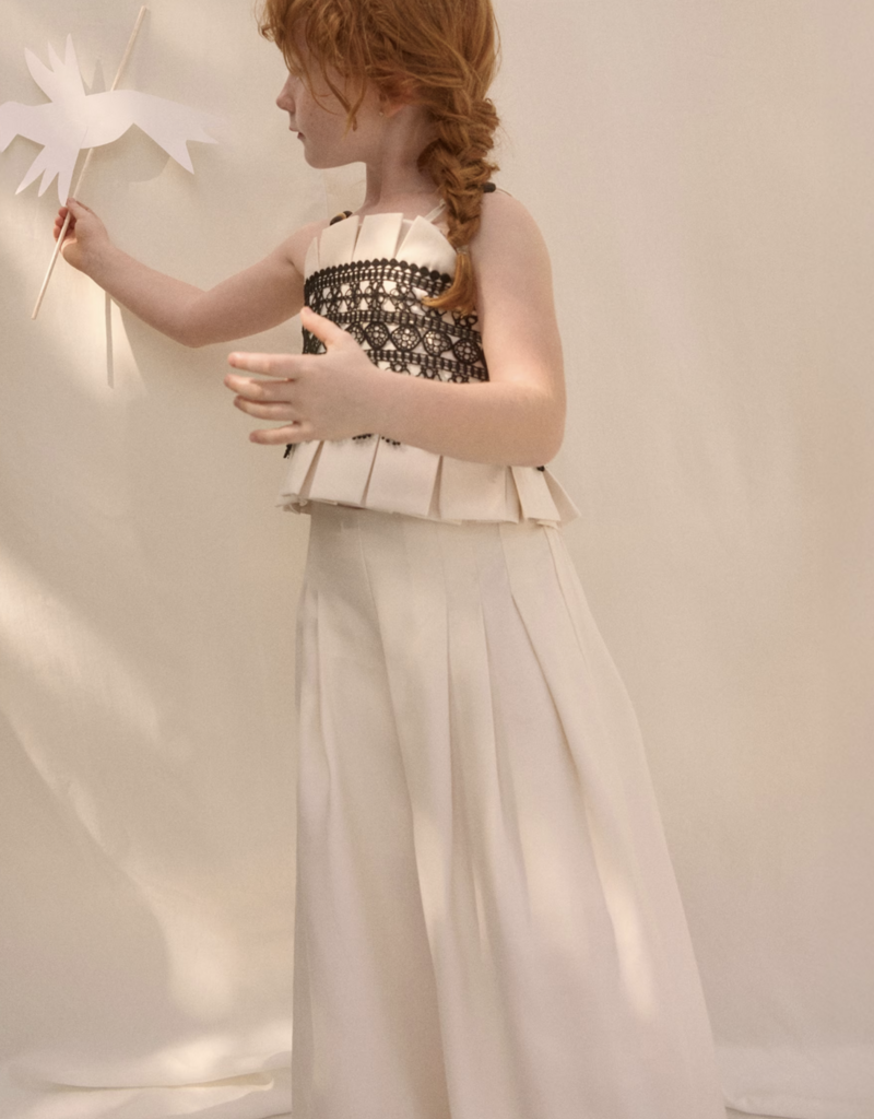 Abel & Lula Cream Wide Dress Pants