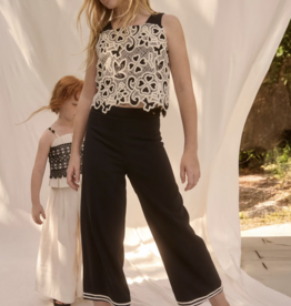 Abel & Lula SALE Matching Black Culotte set