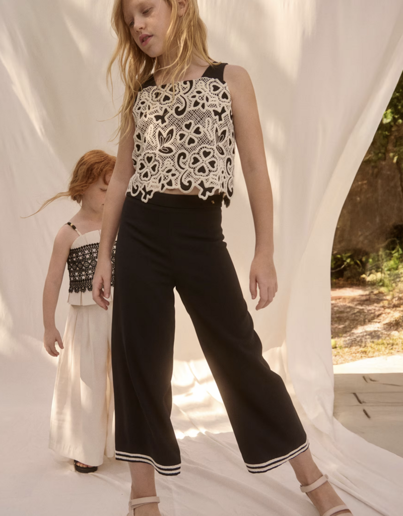 Abel & Lula Matching Black Culotte set