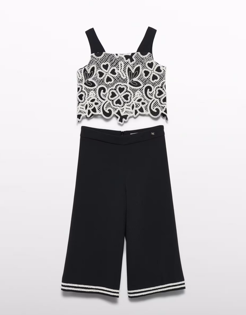 Abel & Lula Matching Black Culotte set