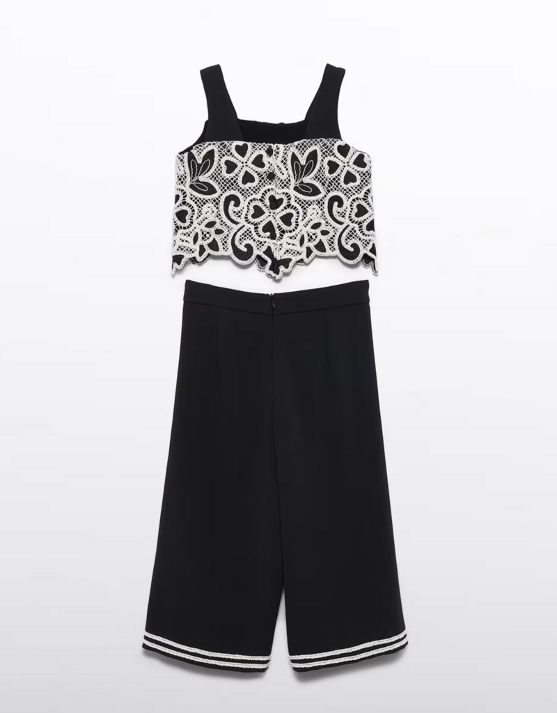 Abel & Lula Matching Black Culotte set