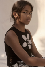 Abel & Lula Black Crochet flower top