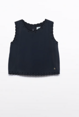 Abel & Lula Black Embriodered Top