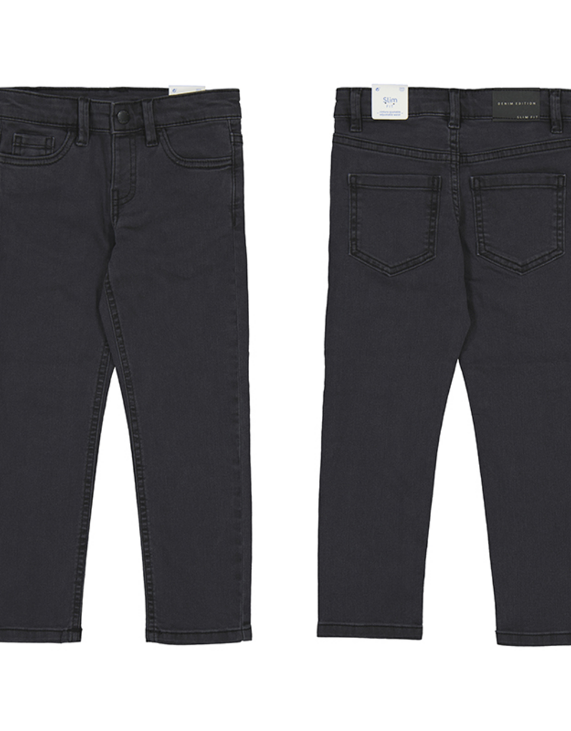 Mayoral Boys Basic Slim Jeans Black