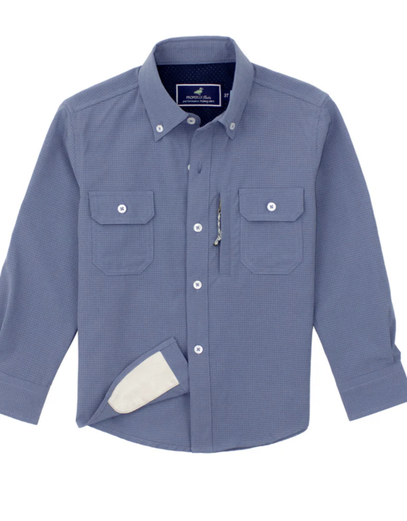 Properly Tied Reeltech Fishing Shirt Dusk Blue