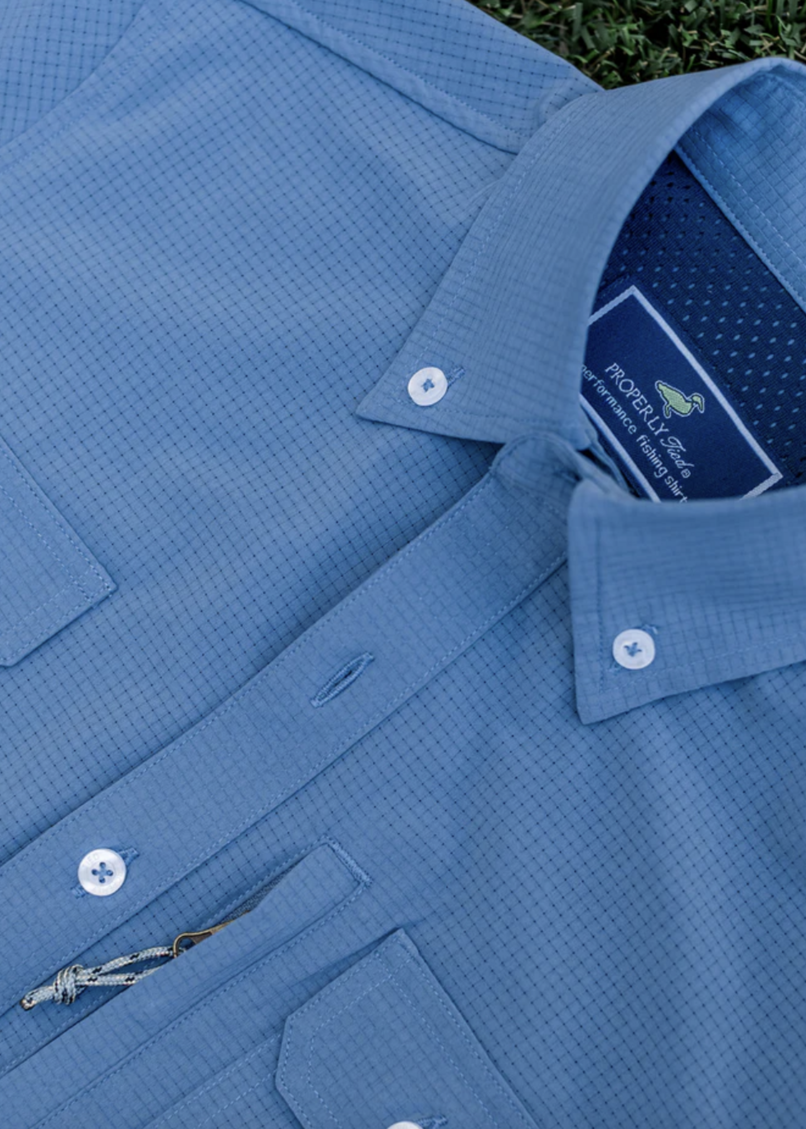 Properly Tied Reeltech Fishing Shirt Dusk Blue