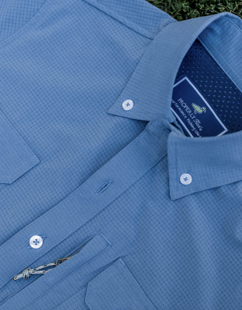 Properly Tied Reeltech Fishing Shirt Dusk Blue