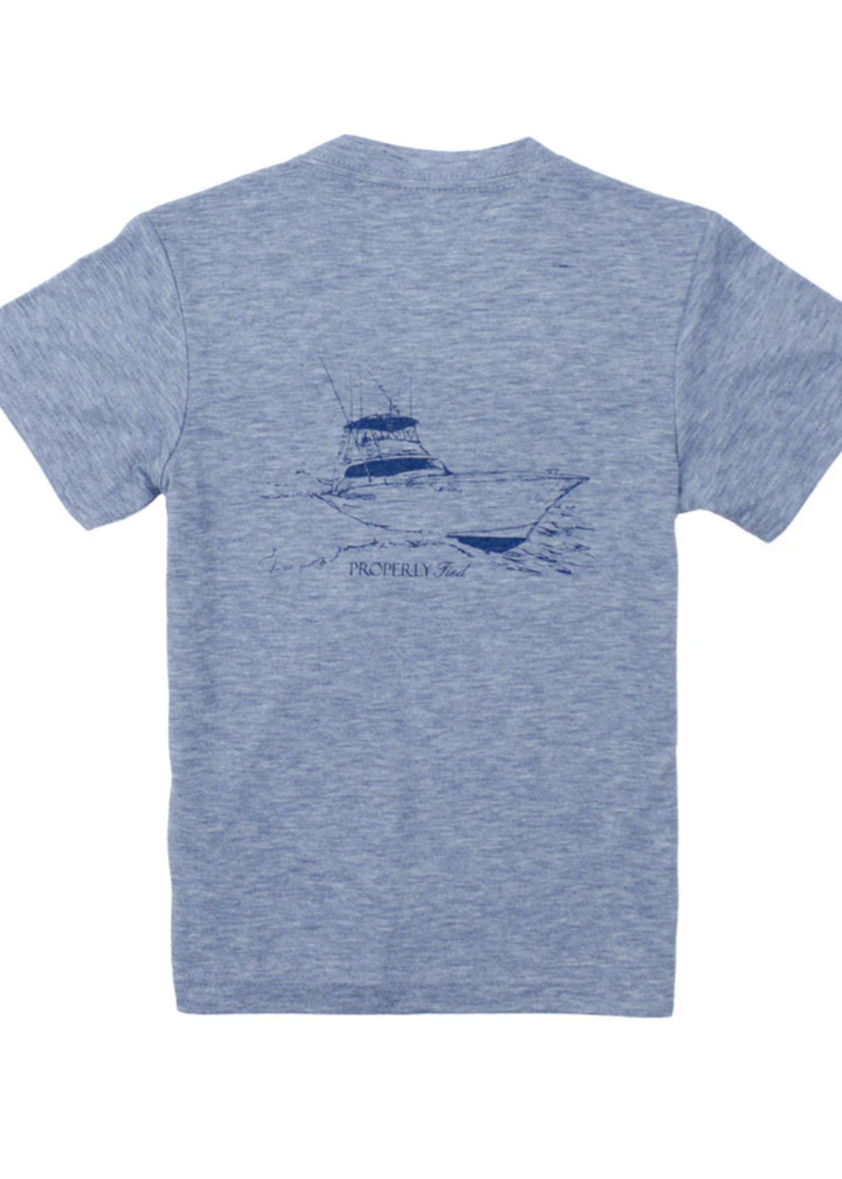 Properly Tied Portland Pocket Tee S/S Deep Sea Ocean