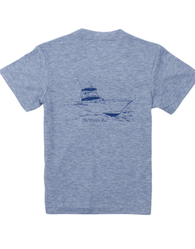 Properly Tied Portland Pocket Tee S/S Deep Sea Ocean