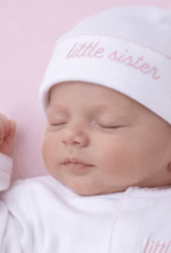 Magnolia Baby Little Sister Embroidered Hat White