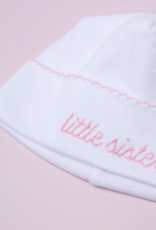 Magnolia Baby Little Sister Embroidered Hat White