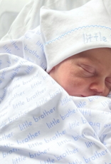 Magnolia Baby Little Brother Embroidered Hat White