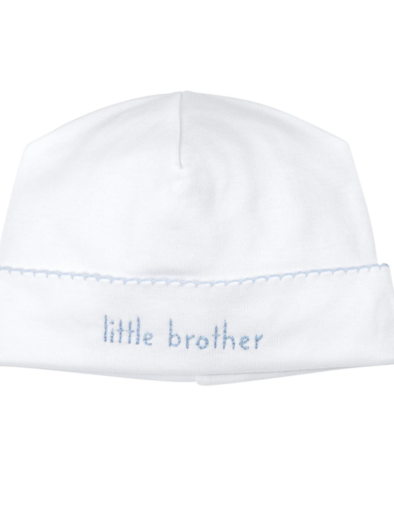 Magnolia Baby Little Brother Embroidered Hat White