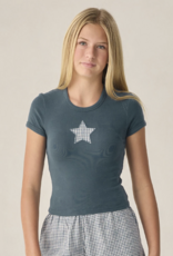 Rylee + Cru Inc. TEEN JERSEY TEE NAVY