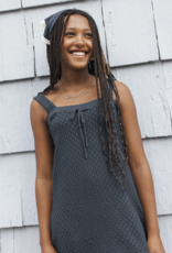 Rylee + Cru LLC TEEN CROCHET MINI DRESS NAVY