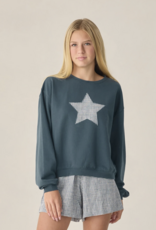 Rylee + Cru Inc. TEEN PIER SWEATSHIRT NAVY