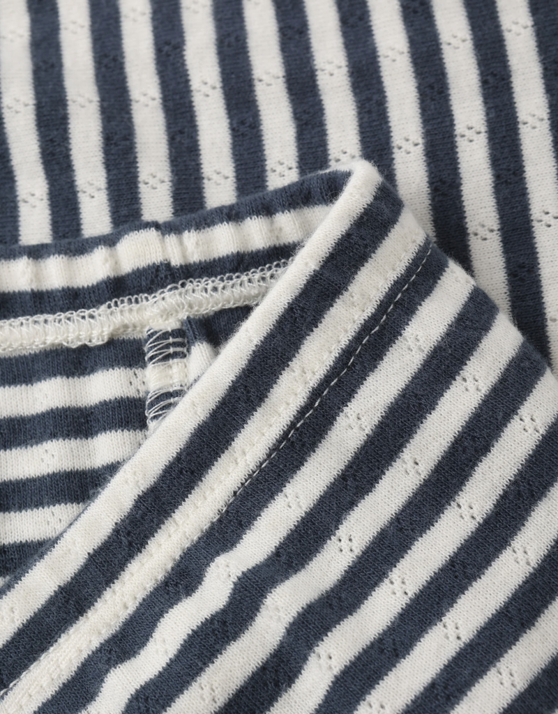 Rylee + Cru Inc. TEEN POINTELLE SHORTS NAVY STRIPE