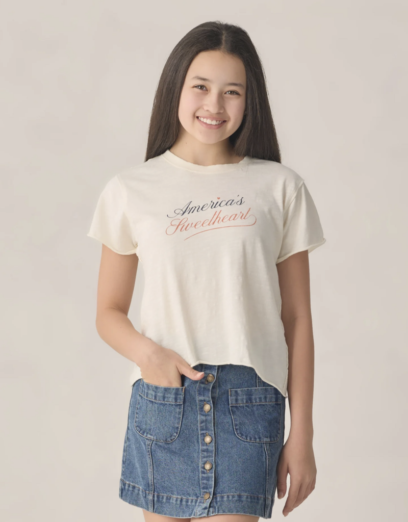 Rylee + Cru LLC TEEN DENVER MINI SKIRT NAVY