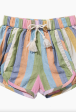 Pink Chicken girls millie short - parade stripe