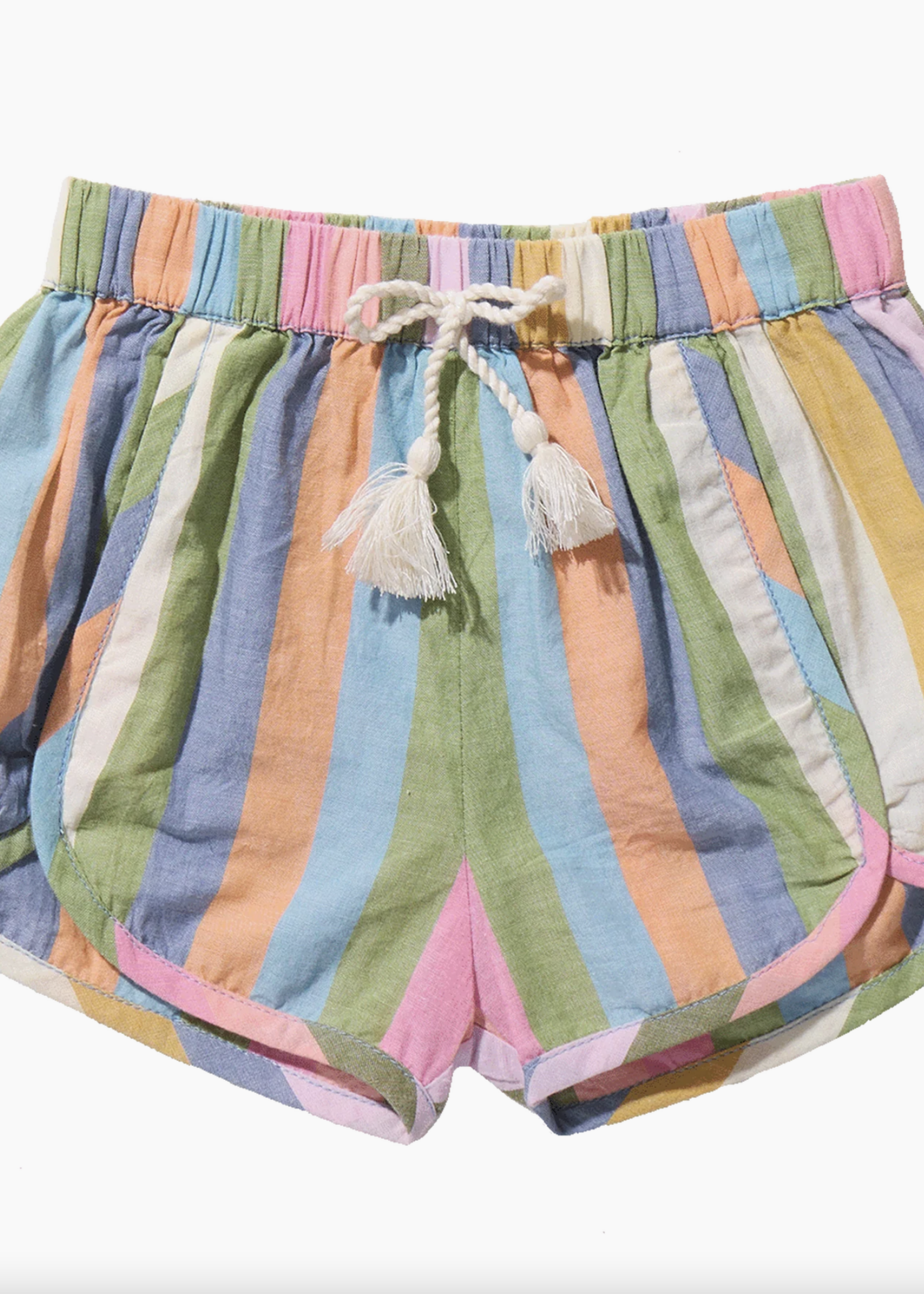 Pink Chicken girls millie short - parade stripe