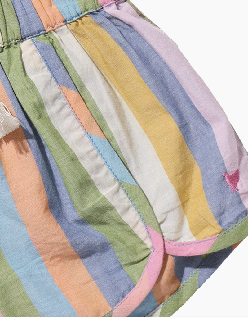 Pink Chicken girls millie short - parade stripe