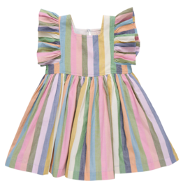 Pink Chicken elsie dress - parade stripe