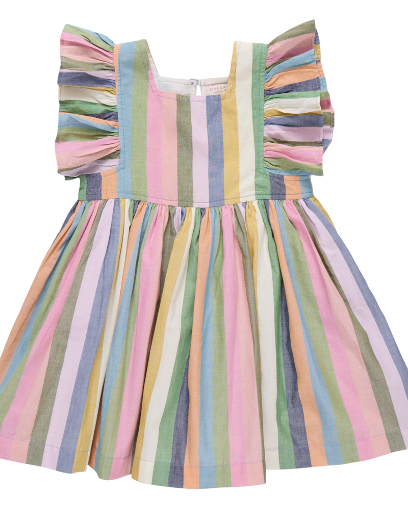 Pink Chicken elsie dress - parade stripe