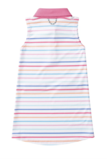 Prodoh Sleeveless Pro Perf Polo Dress Sunkissed Stripe