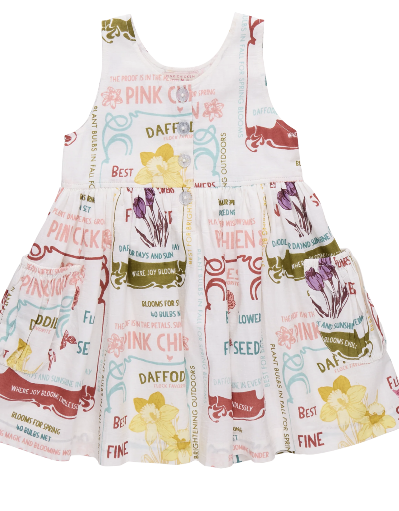 Pink Chicken laura dress - flower seeds