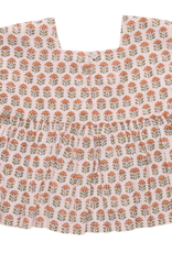 Pink Chicken kamari top - pink prairie block print