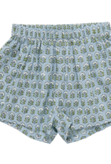 Pink Chicken jules short - blue prairie block print