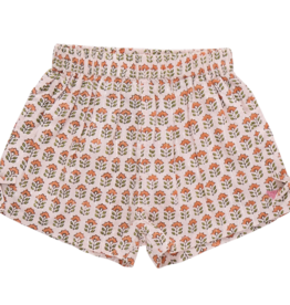 Pink Chicken jules short - pink prairie block print