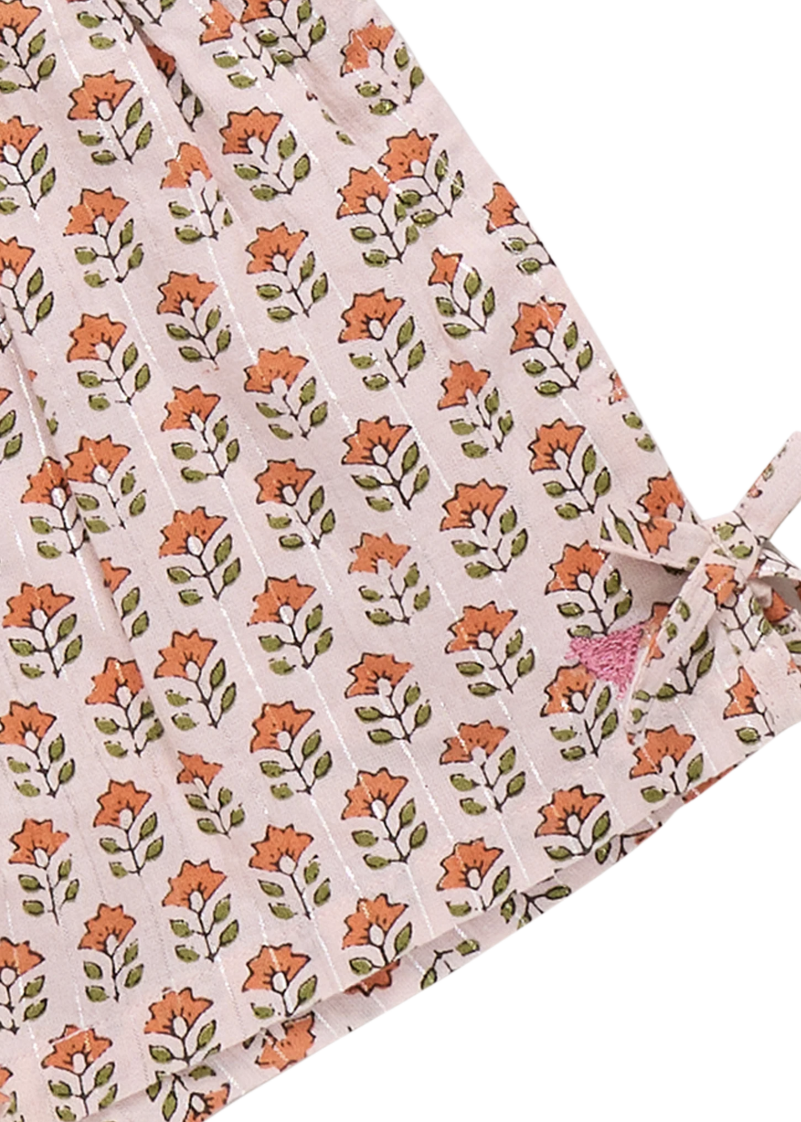 Pink Chicken jules short - pink prairie block print