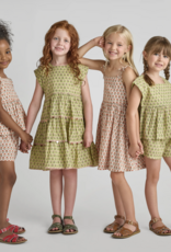 Pink Chicken jules short - pink prairie block print