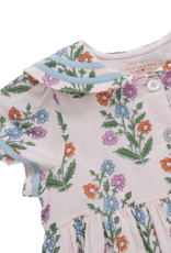 Pink Chicken elowen dress - pink dewdrop block print