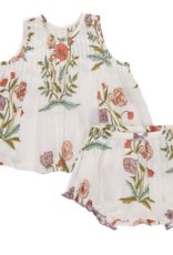 Pink Chicken baby girls jaipur 2-pc set - rosewick poppy
