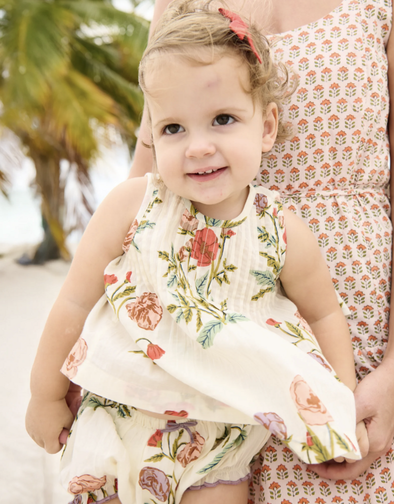 Pink Chicken baby girls jaipur 2-pc set - rosewick poppy